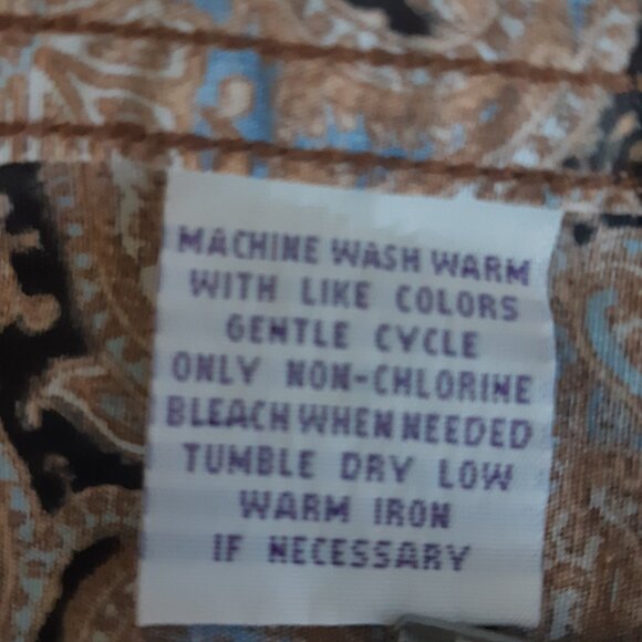 Alan Flusser SZ XL Paisley Men's Button Down Shirt ⚡️BUY 3 for $55⚡️ - Picture 10 of 16